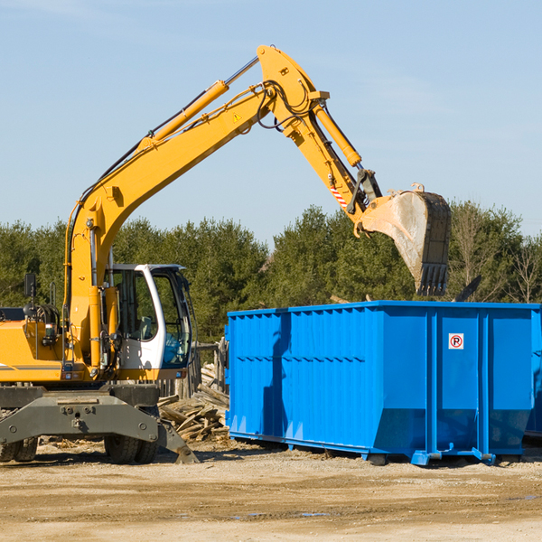 are there any restrictions on where a residential dumpster can be placed in Fort Yates North Dakota